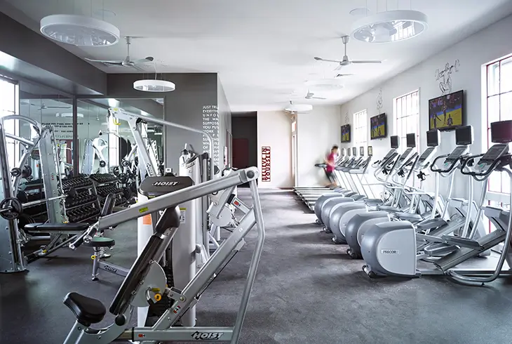 a fitness center
