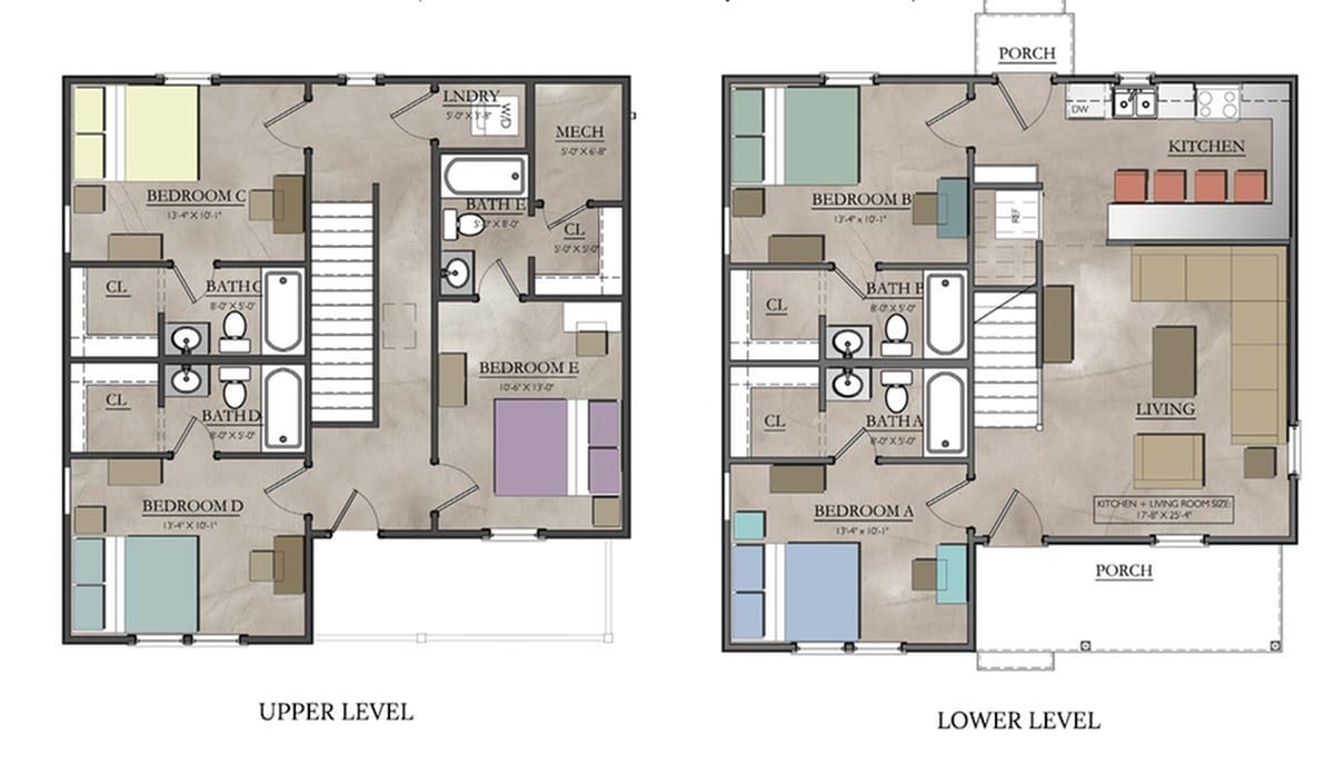 5 Cottage Upper Deck & Location Premium Floor plan