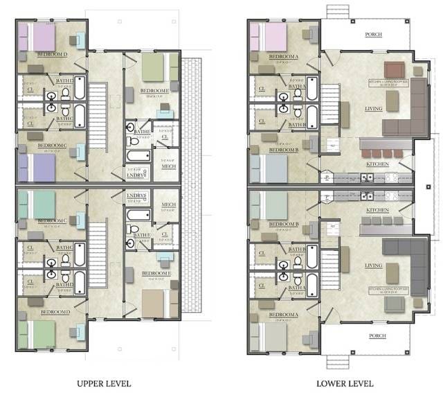 5 Duplex Floor plan