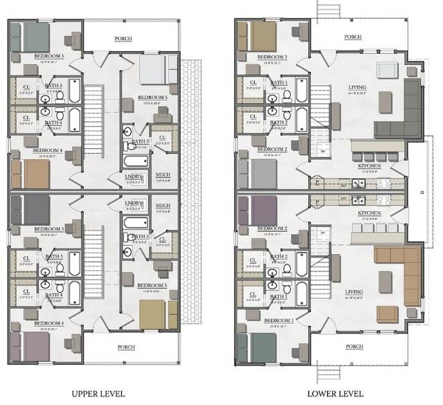 5 Duplex Upper Deck Floor plan