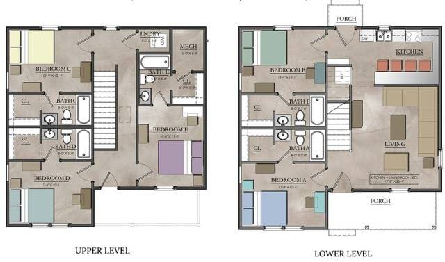 5 Cottage Upper Deck Floor plan